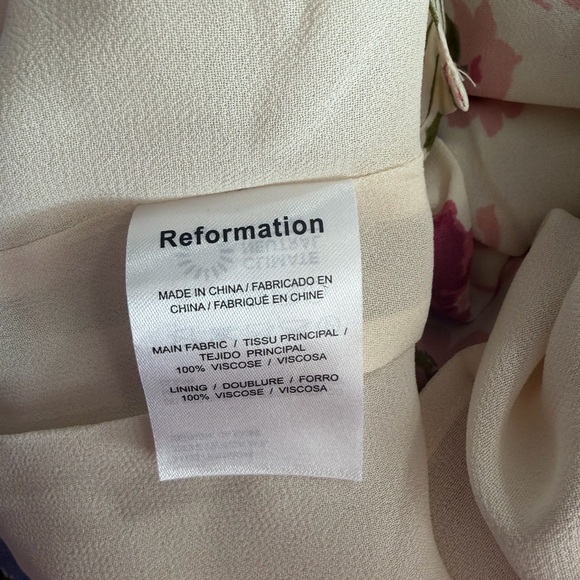 NWT Reformation Kourtney Dress - Donna Floral - Picture 14 of 14